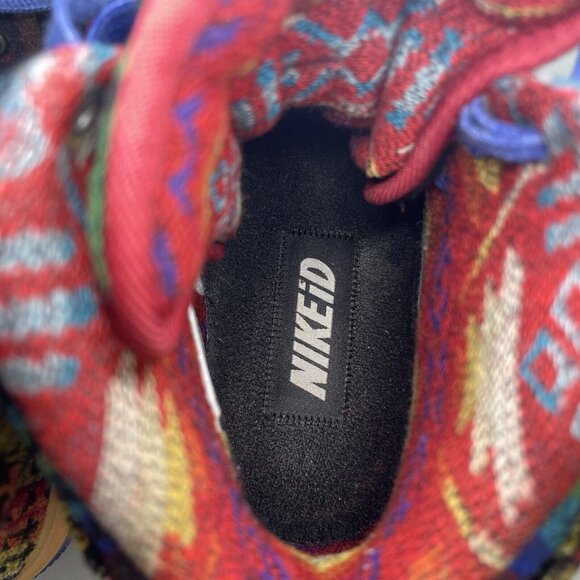 Nike Pendleton Wool Air Force 1 One NikeID Sneakers Aztec Colorful Mens 6.5 - Picture 15 of 16